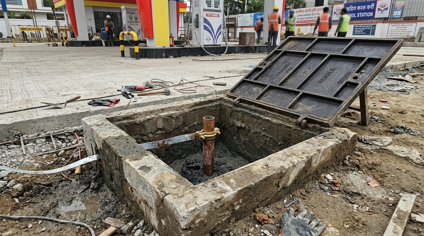 Earthing Chamber Pit Construction
